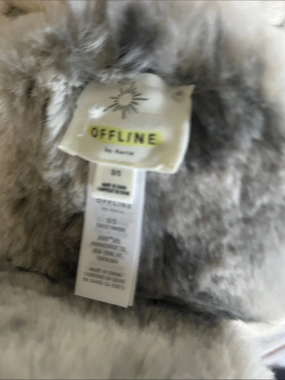 Plush Faux Fur Ear Muffs - Gray